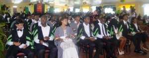 A section of the students during the graduation ceremoney