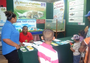 Fisheries department booth at the Berbice Expo