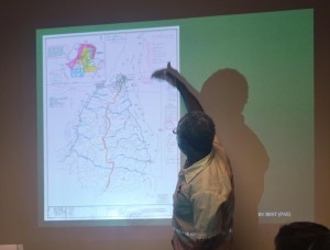 Mr Charles Griffit while identifying locations for soya bean and corn cultivation as presented in the proposal