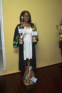 One of the most outstanding female graduates, Ms Anisa Mancey. She won all the special awards for her faculty