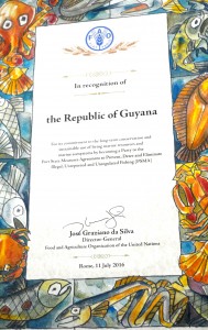 certificate-signed-by-the-director-general-of-the-fao-mr-jose-graziano-da-silva-recognizing-guyanas-commitment-to-the-long-term-conservation-and-sustainable-use-of-marine-resources-and-ecosystem
