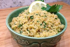 Quinoa prepared as a substitute for rice