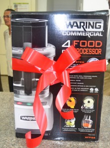 The food processor which was donated