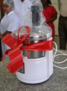 The juice extractor which was donated