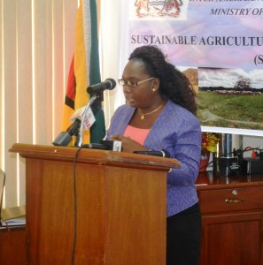 Permanent Secretary (ag.), Ministry of Agriculture, Mrs. Joylyn Nester-Burrowes