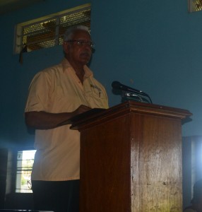 Minister Holder while delivering the feature address