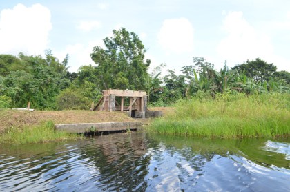 One of the structures along the Boeraserie water conservancy currently under rehabilitation.