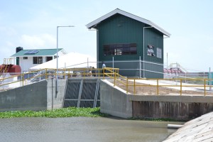 Southern view of the pump station