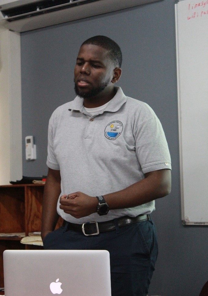 Chief Hydrologist (CIMH) and Project Coordinator of the DEWETRA Training Workshop, Mr. Sean Boyce