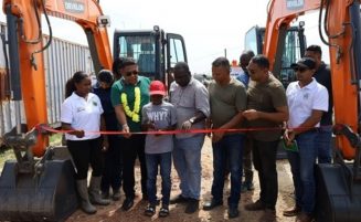 Two women employed as excavator operators