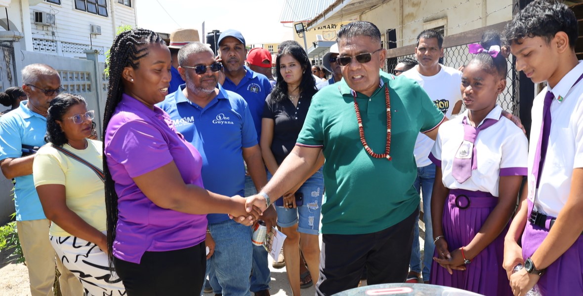 Winifred Gaskin Memorial Secondary School receives poultry plucking machine from Agri.Minister