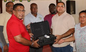 Agri. Minister hands over $3M multispectral drone to Reg. Nine