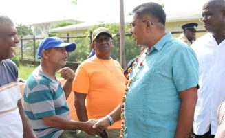 Minister Mustapha engages Cane Grove residents