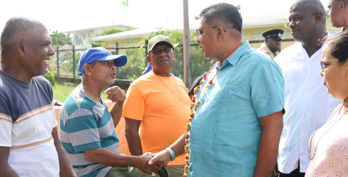 Minister Mustapha engages Cane Grove residents